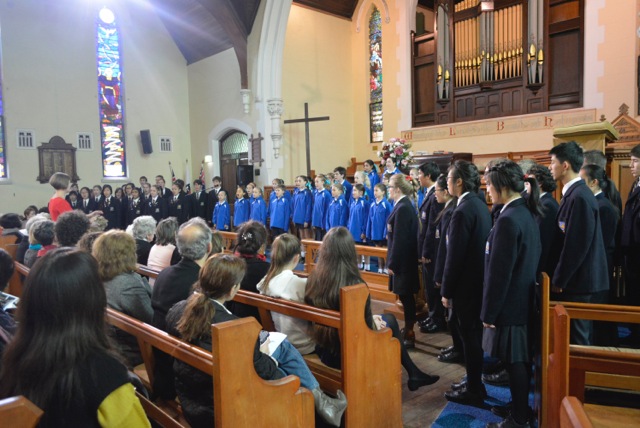 Perth Modern School choir performance at Ross Memorial